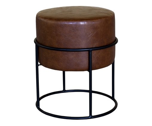 Pufe Nina Marrom e Preto, brown | WestwingNow