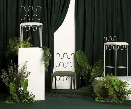 Cadeira Pop Indoor Ondas - Verde Musgo | Westwing
