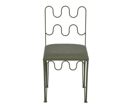 Cadeira Pop Indoor Ondas - Verde Musgo | Westwing