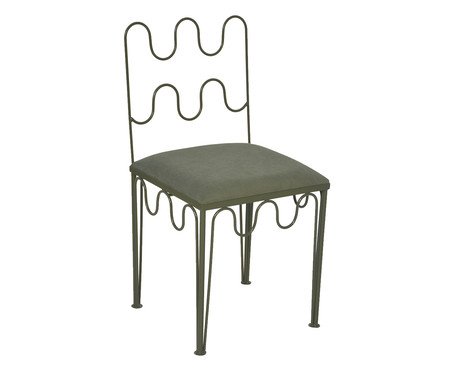 Cadeira Pop Indoor Ondas - Verde Musgo | Westwing