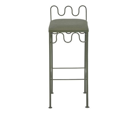 Banqueta Pop Indoor Ondas -  Verde Musgo | Westwing