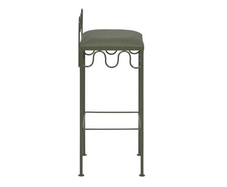 Banqueta Pop Indoor Ondas -  Verde Musgo | Westwing