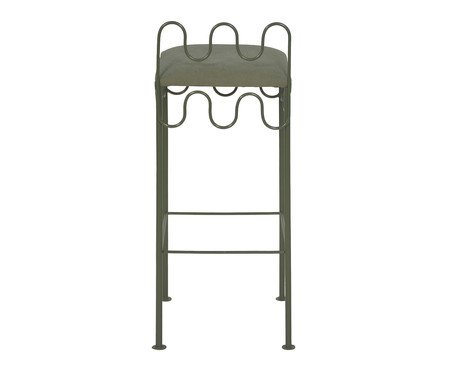Banqueta Pop Indoor Ondas -  Verde Musgo | Westwing