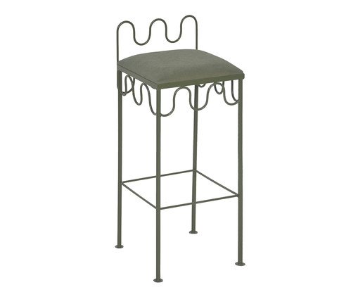 Banqueta Pop Indoor Ondas -  Verde Musgo, green | WestwingNow