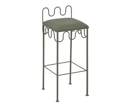 Banqueta Pop Indoor Ondas -  Verde Musgo | Westwing