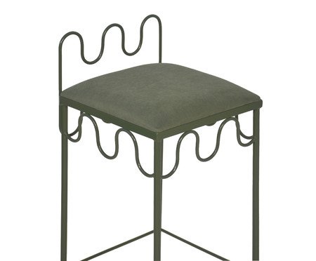 Banqueta Pop Indoor Ondas -  Verde Musgo | Westwing