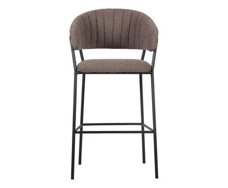 Banqueta Mara Boucle Cinza Quente | Westwing