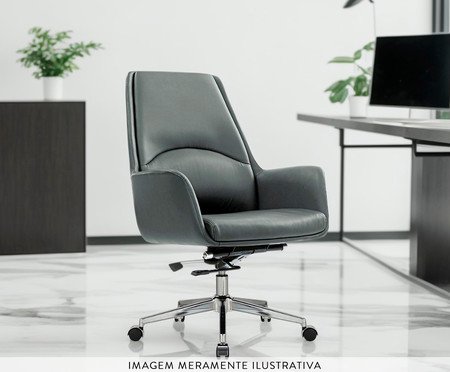 Cadeira Office Atlanta Cinza | Westwing