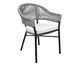 Cadeira Caraíva Preta Corda Grafite, grey | WestwingNow