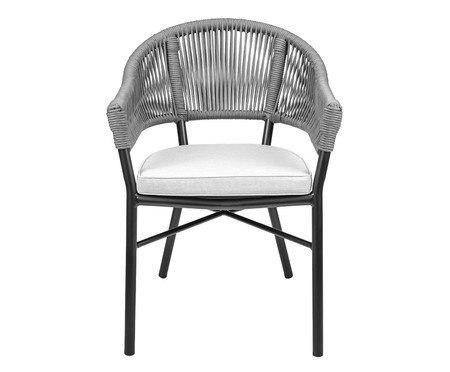 Cadeira Caraíva Preta Corda Grafite | Westwing