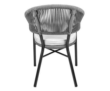 Cadeira Caraíva Preta Corda Grafite | Westwing