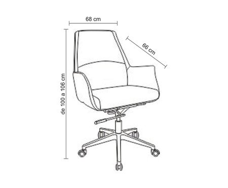 Cadeira Office Atlanta Preto | Westwing