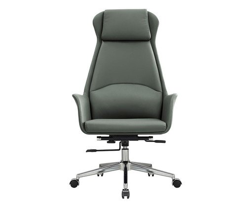 Cadeira Office Atlanta com Apoio de Cabeça Cinza, grey | WestwingNow