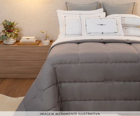 Jogo de Cobre-leito Coordenado Artemis Gris | Westwing