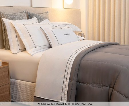 Jogo de Cobre-leito Coordenado Artemis Gris | Westwing