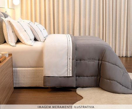 Jogo de Cobre-leito Coordenado Artemis Gris | Westwing