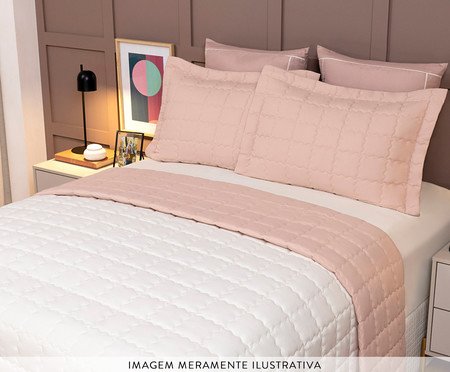 Jogo de Cobre-leito Alure Rose e Palha | Westwing