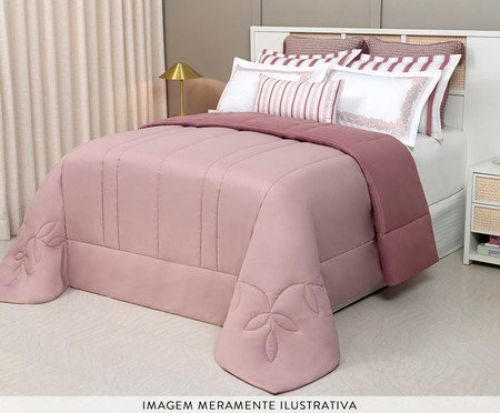 Jogo de Cobre-leito Coordenado Vitta Rose | Westwing