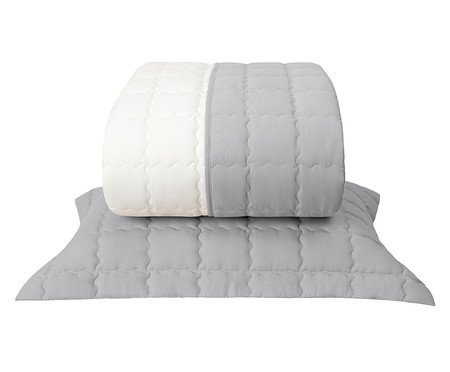 Jogo de Cobre-leito Alure Cinza e Palha | Westwing