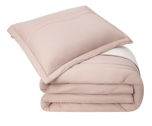 Jogo de Edredom Alure Rose e Palha, pink | WestwingNow