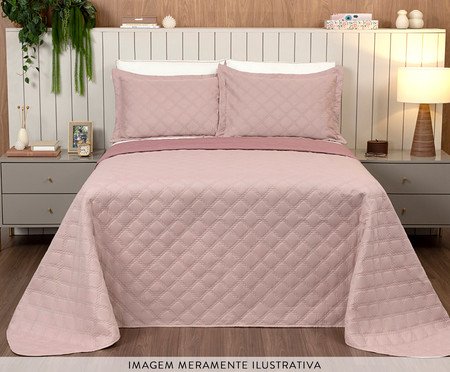 Jogo de Cobre-leito Nuance Rose e Rosa Antigo | Westwing