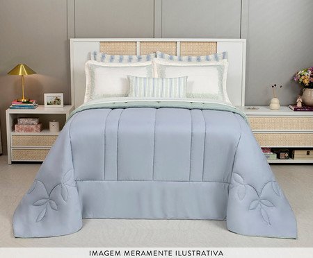 Jogo de Cobre-leito Coordenado Vitta Verde Malva | Westwing