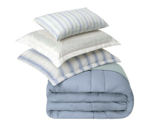 Jogo de Cobre-leito Coordenado Vitta Verde Malva, green | WestwingNow