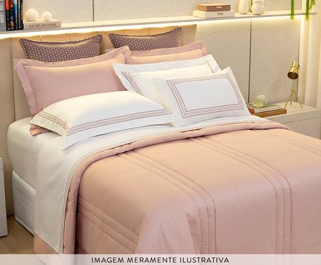 Jogo de Cobre-leito Coordenado Sofisticato Rose | Westwing