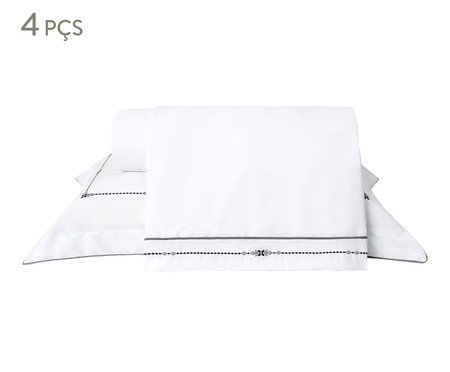 Jogo de Lençol Artemis Gris | Westwing