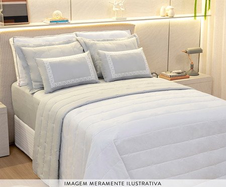 Jogo de Cobre-leito Coordenado Corelli Cinza | Westwing