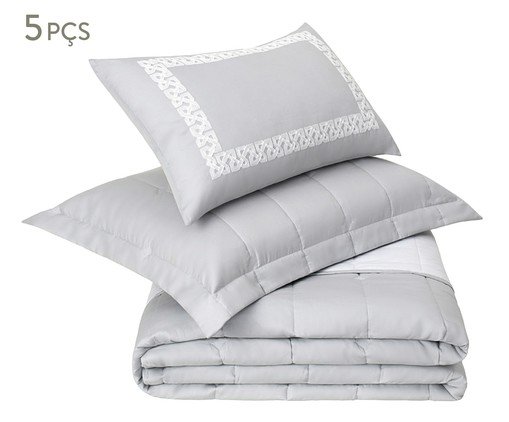 Jogo de Cobre-leito Coordenado Corelli Cinza, grey | WestwingNow