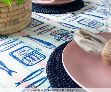 Toalha de Mesa Maré de Sorte Sardinha Retrô | Westwing
