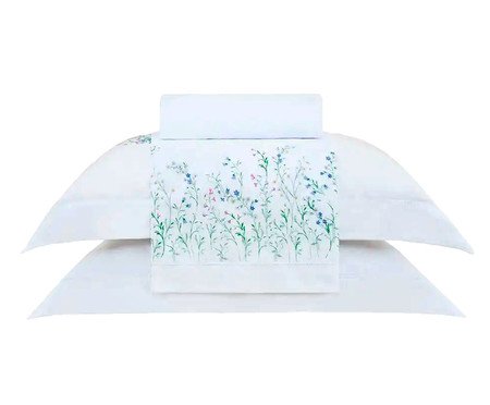 Jogo de Lençol Bud Vision Blue Daisy 300 Fios | Westwing