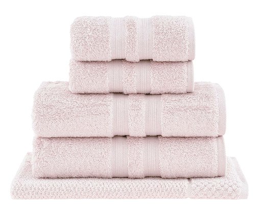 Jogo de Toalhas de Banho em Algodão Egípcio Rosa, pink | WestwingNow