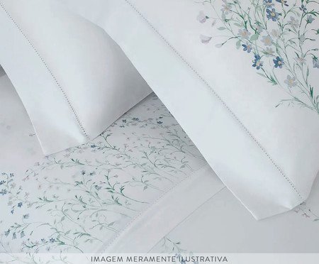 Jogo de Cobre-Leito Vision Blue Daisy 270 Fios | Westwing