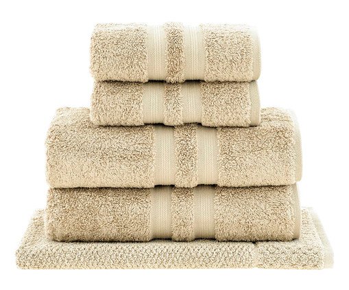 Jogo de Toalhas de Banho em Algodão Egípcio Bege, beige | WestwingNow