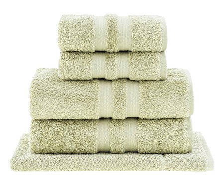 Jogo de Toalhas de Banho em Algodão Egípcio Verde | Westwing