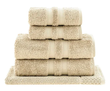 Jogo de Toalhas de Banho em Algodão Egípcio Bege | Westwing