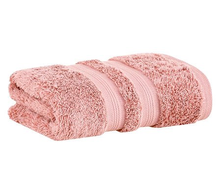 Jogo de Toalhas de Banho em Algodão Egípcio Rosa Escuro | Westwing