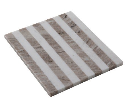 Tábua De Servir em Mármore Aura Branco e Cinza | Westwing