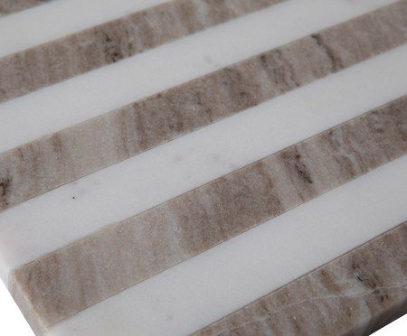 Tábua De Servir em Mármore Aura Branco e Cinza | Westwing