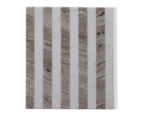 Tábua De Servir em Mármore Aura Branco e Cinza | Westwing