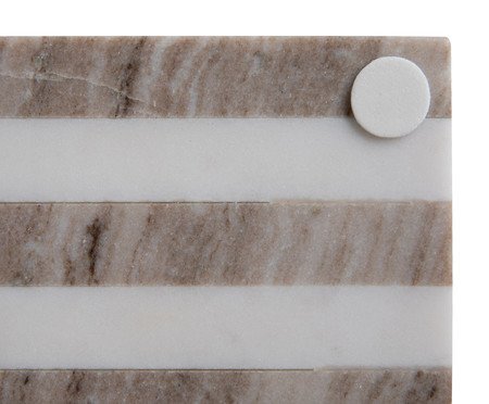 Tábua De Servir em Mármore Aura Branco e Cinza | Westwing