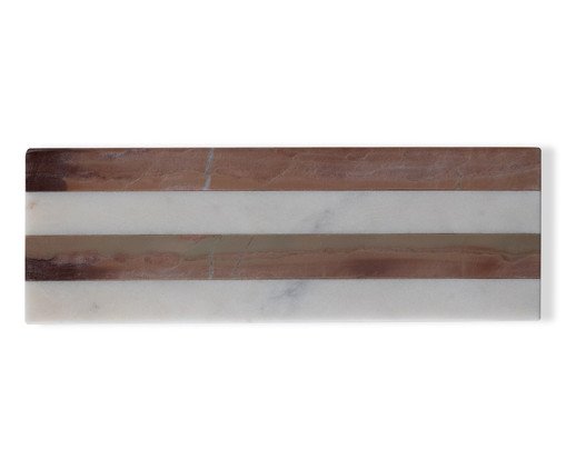 Tábua de Servir em Mármore Hera Branco e Bordô, multicolor | WestwingNow