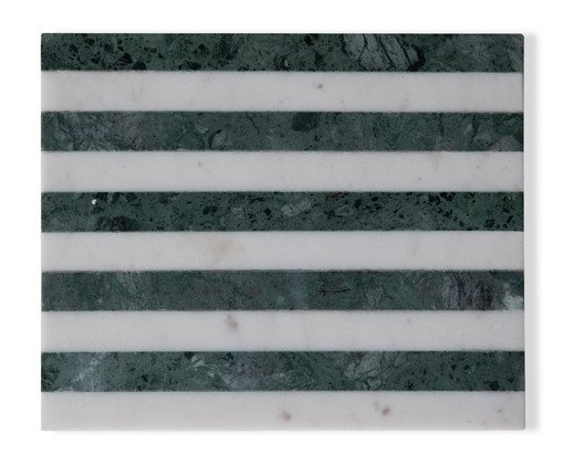 Tábua de Servir em Mármore Aura Branco e Verde, multicolor | WestwingNow