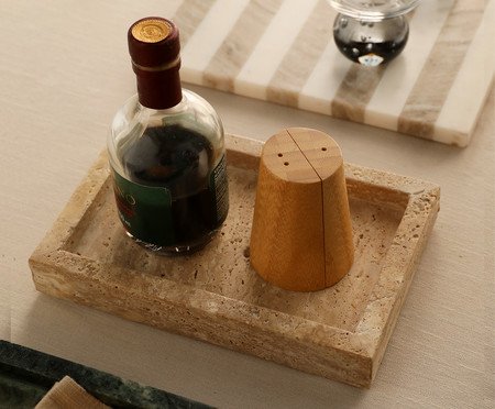 Bandeja em Mármore Selene Bege | Westwing