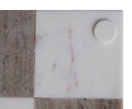 Tábua de Servir em Mármore Cronos Branco e Bege | Westwing