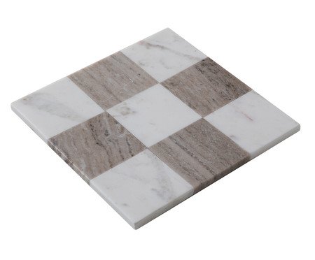 Tábua de Servir em Mármore Cronos Branco e Bege | Westwing