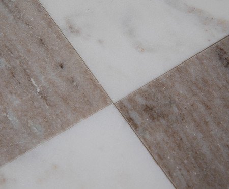 Tábua de Servir em Mármore Cronos Branco e Bege | Westwing