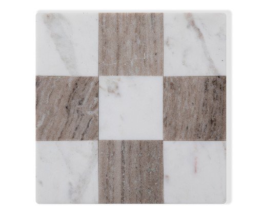 Tábua de Servir em Mármore Cronos Branco e Bege, multicolor | WestwingNow